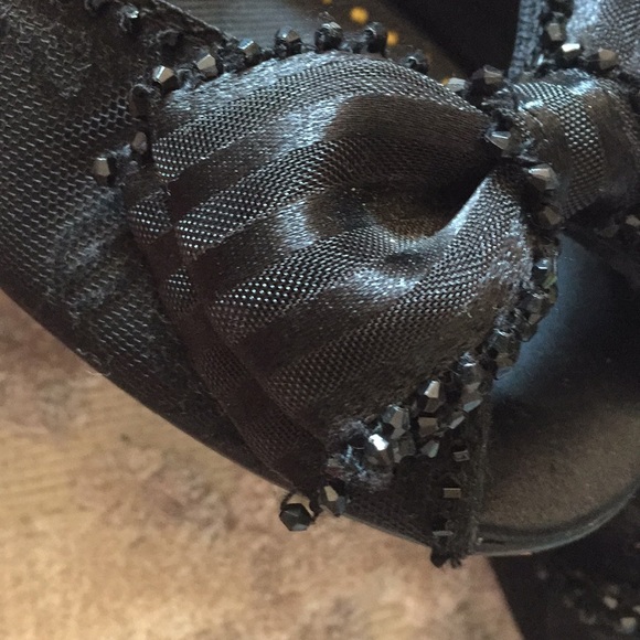 Betsey Johnson | Peep-Toe Slingback Heels w/Bow - Picture 7 of 8